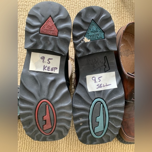 John Fluevog Men's VTG 240 Wagons US10 Brown Leather Square Toe Oxfords - Picture 13 of 15